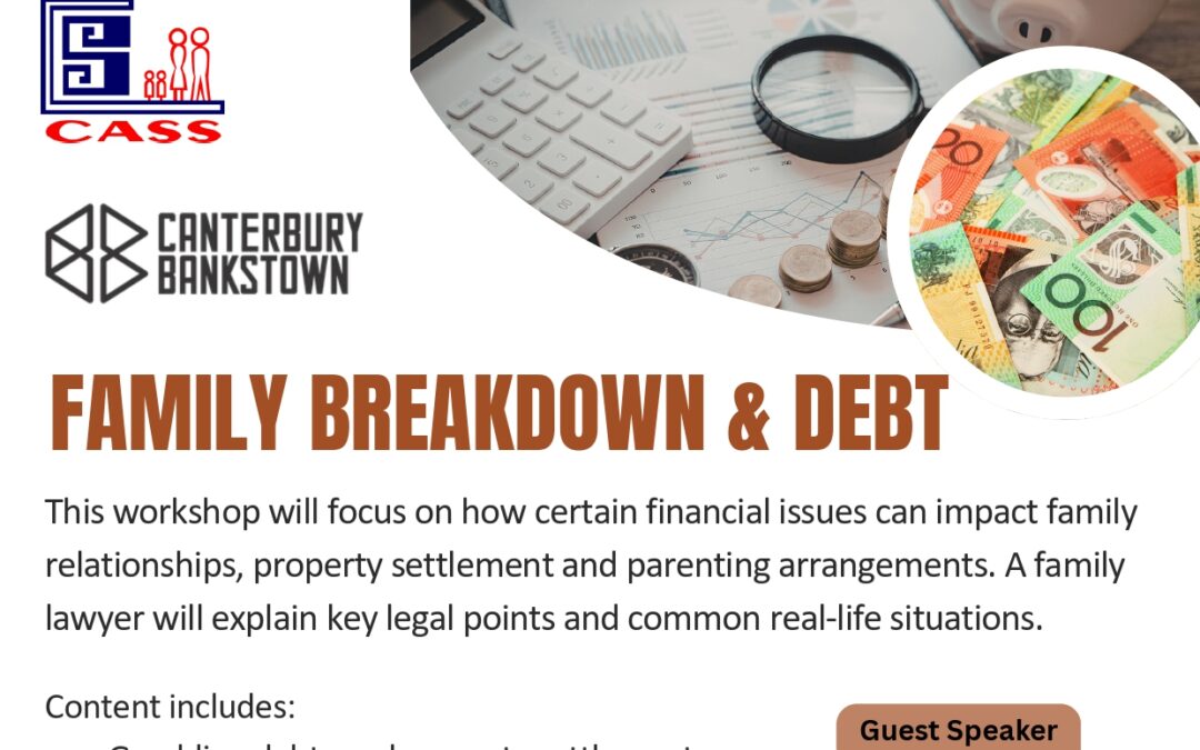Free Family Breakdown & Debt Legal Information Workshop (Mandarin) – in Campsie, with a family lawyer